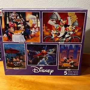 Disney Set of Five Jigsaw Puzzles